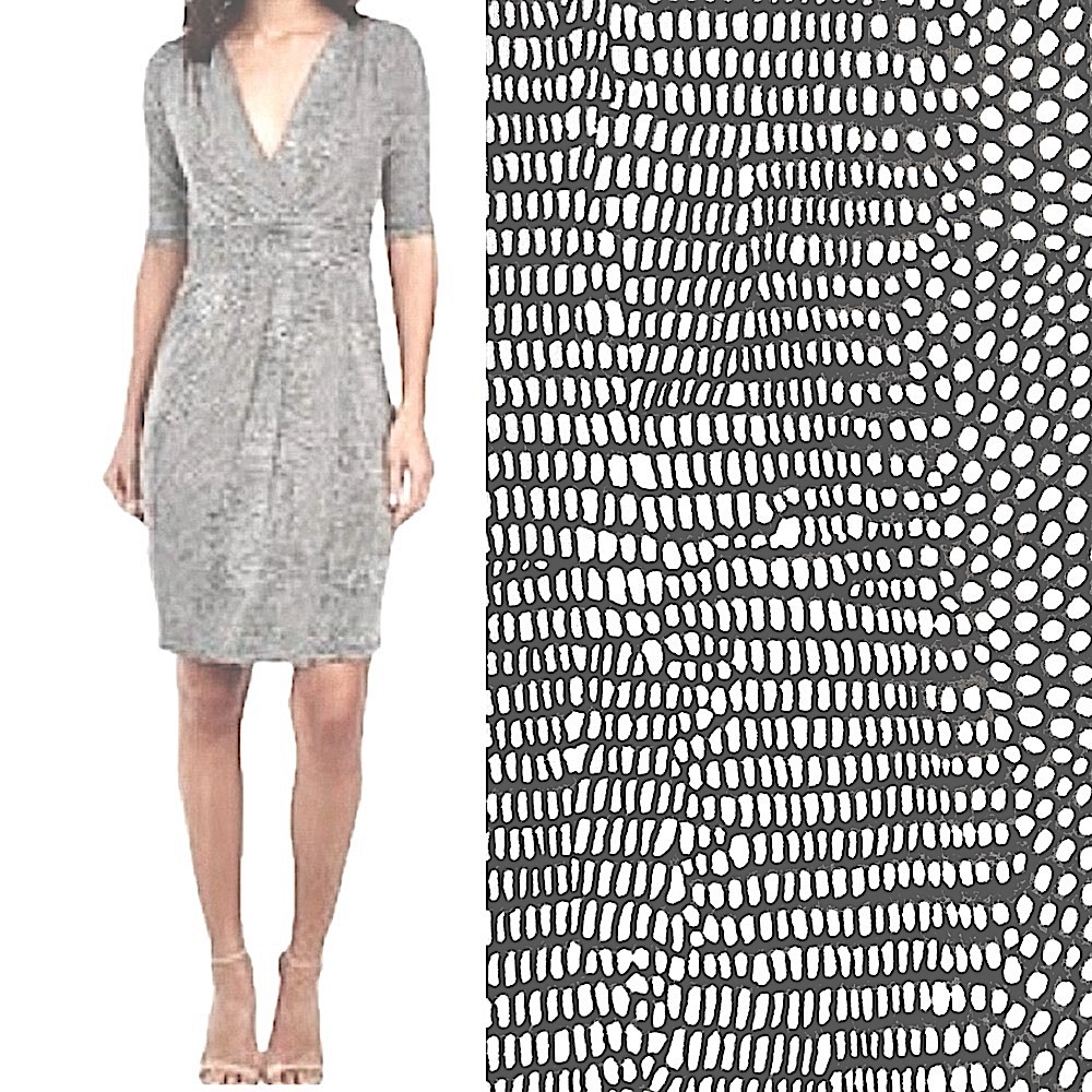 BCBGMaxAzria Jenesis Snake Print Faux Wrap Dress Size Small